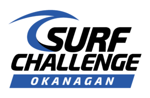 Okanagan logo with a blue curved arc and bold OKANAGAN lettering.